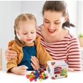 thumbnail image 2 of Math Counting Cubes for Kids Soft Rainbow Math Counting Blocks Sorting and Learning Toy for Preschool Crafts, Home, Kindergarten, and School, 2 of 5