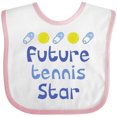 thumbnail image 3 of Inktastic Future Tennis Star Baby Boy Boys Baby Bib, 3 of 4