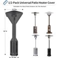 thumbnail image 3 of Housses Imperméables pour Chauffage de Patio Extérieur avec Fermeture Éclair et Sac de Rangement, Housse de Chauffage Robuste au Propane Antipoussière, Résistante aux UV et Coupe-Vent pour Chauffage sur Pied, 1 Paquet-95hx34dx19b Pouces Noir, 3 of 7