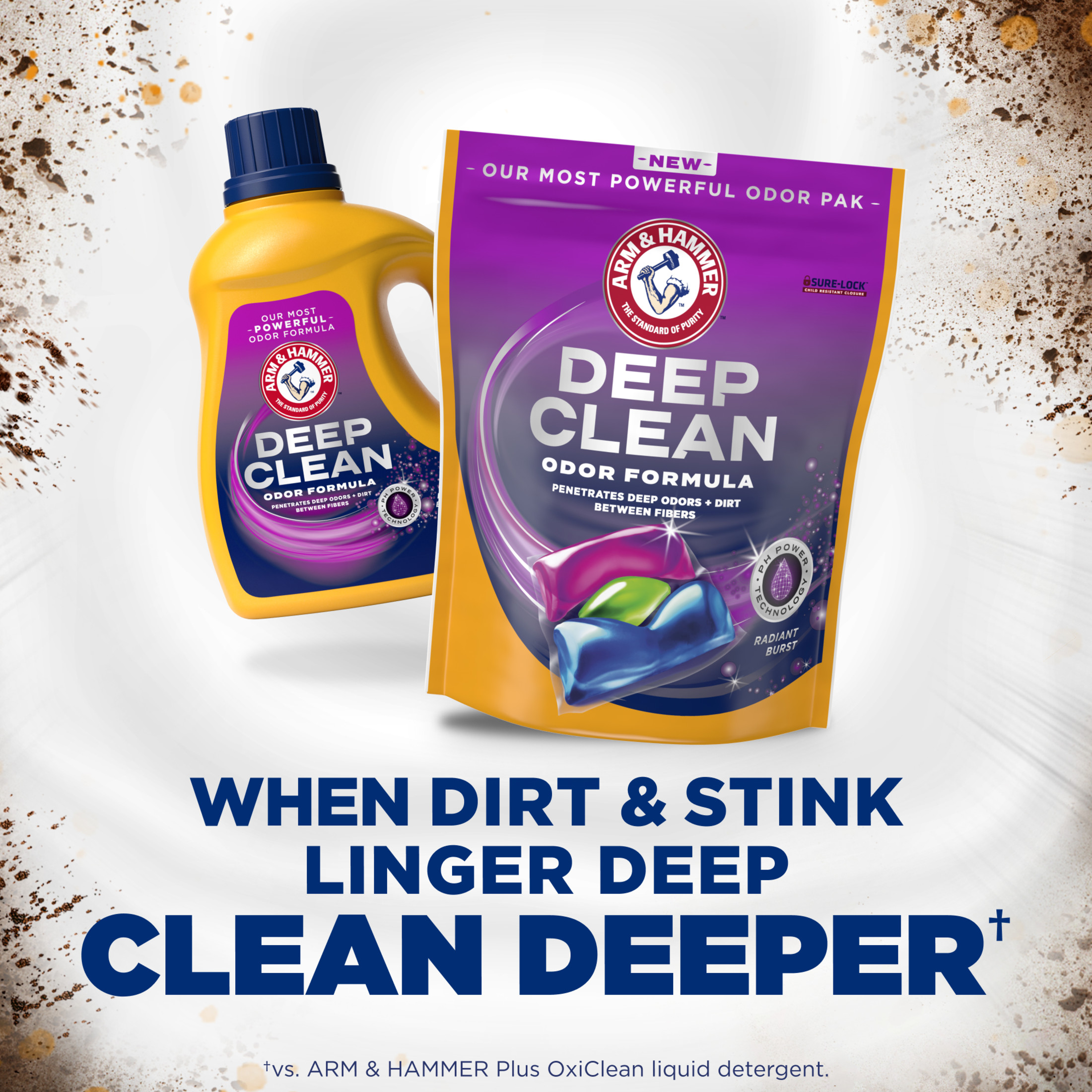 ARM & HAMMER Deep Clean Odor Formula Detergent Paks, 32 Count photo 4
