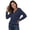 Blue, variant on Mityle Women's Henley T-Shirts Trendy Casual Ribbed Tops Women Long Sleeve Loose Fit Tees