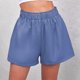 thumbnail image 2 of Pantalones cortos de pierna ancha de verano para mujer, pantalones cortos informales de cintura alta elásticos lisos a la moda con bolsillos laterales, 2 of 6