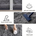 thumbnail image 5 of 6x9 Area Rugs for Living Room Bedroom, Soft Fluffy Shaggy Bedside Rug, Indoor Floor Carpet for Kids Playroom, Dorms, Nursery Rooms, Home Decor (Grey 6'x9'), 5 of 8