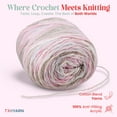 thumbnail image 2 of Royal Batik Ombre Yarn for Crocheting - Soft Yarn for Crocheting and Knitting - Rainbow Yarn - 100% Anti-Pilling Acrylic Crochet Yarn 1x140 gr (3- Skeins Pack) (3x383 yds) (10609), 2 of 7
