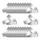 thumbnail image 1 of 100 pulseras autoadhesivas con nombre e identificación para eventos y conciertos. Plata, 1 of 9