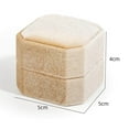 thumbnail image 1 of tredstone Octagonal Corduroy Ring Box Holder Rings Bearer for Ceremony Girls Proposals Yellow Single Slot, 1 of 9
