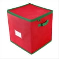 thumbnail image 1 of Caja Plegable para Guardar Adornos Navideños con Capacidad para 64 Bolas Decorativas y Tapa., 1 of 7