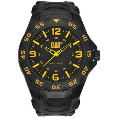 Men's Black And Yellow Caterpillar CAT Motion Watch LB11121137