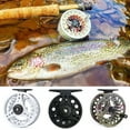 thumbnail image 4 of Carrete de pesca con mosca Eigraketly aluminio plata negro Patrón de piel de pez, 4 of 6
