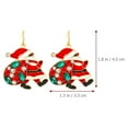 thumbnail image 4 of Gymnture christmas 1 Pair Santa Claus Dangle Earrings Christmas Earrings Piercing Jewelry Holiday Gift, 4 of 10