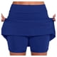 thumbnail image 1 of Falda de tenis para mujer con pantalón corto interior - Falda pantalón deportiva de cintura alta para yoga/correr - Tejido de secado rápido, cintura elástica, tallas S-XXXXXL, 1 of 6