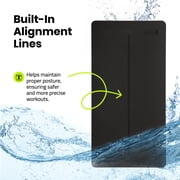 Gogokiwi Extra Wide Yoga Mat for Men Women (72L x 36W x 1/4 Thick) Non Slip Fitness & Exercise Mat with Alignment Marks for Yoga, Pilates, Floor Workouts