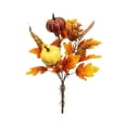 thumbnail image 5 of Fall Artificial Pumpkin & Maple Leaf Floral Bouquet Fall Home Decor And Holiday Decorations Artificial Thanksgiving Table Faux Autumn Floral Arrangements for Home Decor Housewarming Gift, 5 of 6