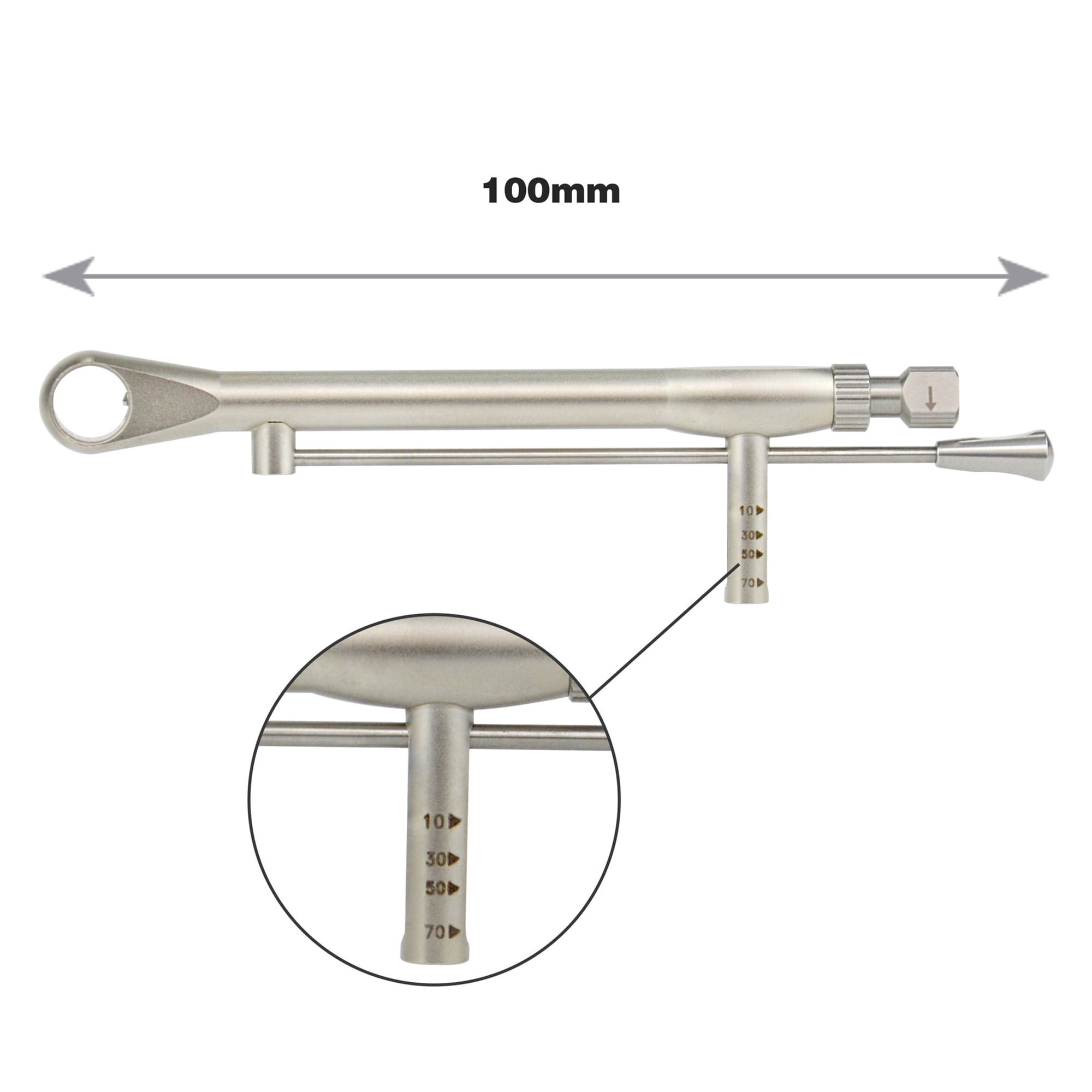 Dental Implant Torque Wrench Set-Include Bib Clips, Universal Prosthetic Kit with Torque Adjustable Ratchet&Screwdrivers 16pcs,10-70Ncm,Fully Autoclavable,Secure/Disassemble Implant Restorations