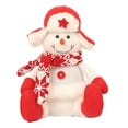 thumbnail image 3 of Juguete de peluche suave, muñecos de peluche de Navidad, figuritas de peluche navideñas para exteriores, interiores, adultos, regalos de fiesta para Muñeco de nieve, 3 of 8