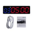 thumbnail image 1 of Gym Timer Clock Workout Timer Interval Clock Stopwatch Count Down/Up Interval Timer LED Fitness Training Timer Outdoor, 1 of 6