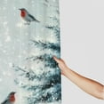 thumbnail image 3 of BCIIG Birds Snow Winter Shower Curtain Set with Hooks 100% Polyester 36"x72, 3 of 7