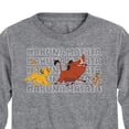 thumbnail image 3 of The Lion King - Hakuna Matata Outlined Words - Toddler & Youth Long Sleeve Graphic T-Shirt, 3 of 5