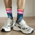 thumbnail image 6 of Vsdgher Colorful Mushroom Crew Socks for Men & Women, Breathable Casual Athletic Ankle Socks, 6 of 6
