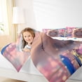 thumbnail image 4 of Homewish Cartoon Capybara Rodent Full Size Comforter Sets,Rustic Lotus Flower Bedding Comforter Set,Pink Brown Bedding Sets For Girls Kids,Super Cozy Room Decor Reversible,3-Piece, 4 of 8