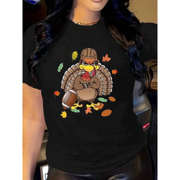 Thanksgiving Football Shirt, Funny Turkey Game Day Tee, Turkey Day Football Fan Gift, Ugly T-Shirt Alternative