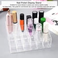 thumbnail image 4 of 24 Rejillas Soporte de lápiz labial transparente Soporte de exhibición de cosméticos Organizador de maquillaje Caja de almacenamiento de maquillaje Esmalte de uñas, pinceles, lápiz labial, 11 Feliz Sencillez, 4 of 5