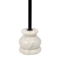 thumbnail image 5 of JONATHAN Y Colby 24.5" Classic Cottage Wood/Metal Drink Table and Decorative End Table with Quatrefoil Top and White Marble Base, Natural/Black, END3000A, 5 of 5