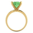 thumbnail image 4 of Solitaire Engagement Ring for Women - 3ct Simulated Green Diamond in 14K Yellow Gold Promise Ring, 4 of 6