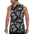 thumbnail image 6 of Rocae Hand Drawn Snake for Men's Workout Tank Top Men's Running Tank Top Dry Fit Athletic Workout Tank TopsSmall, 6 of 9
