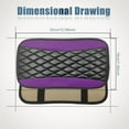 thumbnail image 2 of Vrasly Car Center Console Cover, Universal Leather Waterproof Armrest Seat Box Cover Protector, Comfortable Car Decor Accessories Fit for Most Cars, Vehicles, SUVs-Purple, 2 of 7