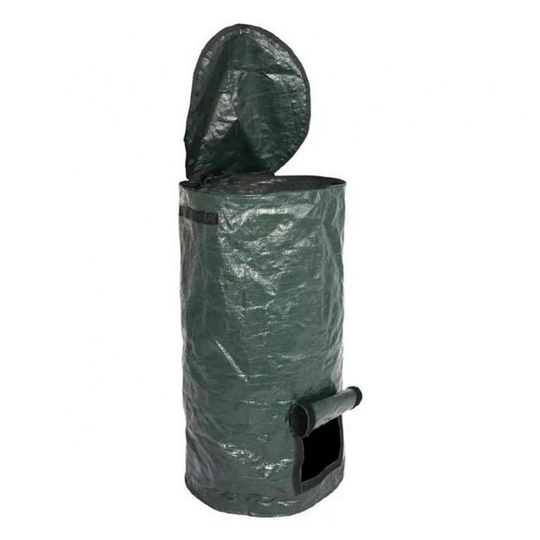 15 Gallon Pop-Up Trash Can Portable Trash Can Outdoor Trash Garden  Courtyard Leaf Box Foldable Utility Bag 