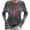 Gray, variant on Breast Cancer Sweatshirts Womens Vintage Loose Fit Casual Pullover Crew Neck Sweatshirt Long Sleeve Tops (XL, Wine)
