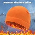 thumbnail image 4 of Gorros Gorros Invierno Cálido Deportes Ciclismo Correr Esquí Bonnet Caps (Naranja), 4 of 4
