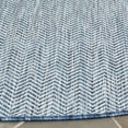 thumbnail image 3 of SAFAVIEH Courtyard Morven Chevron Stripes Indoor/Outdoor Area Rug, 7'10" x 7'10" Round, Navy/Grey, 3 of 6