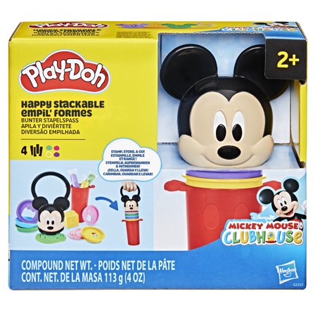 Play-Doh Disney Junior Happy Stackable Playset, Kids Arts & Crafts Toys for Girls & Boys 2 