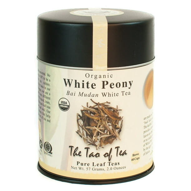 The Tao of Tea, Organic White Peony Tea, Lose Leaf Tea, 2 Oz Tin