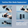 thumbnail image 5 of True 4-Stage Fish Tank Filter, In-tank Submersible Aquarium Filter Internal Fish Filter with Aeration, for 10-40 Gallon Aquariums, 5 of 6