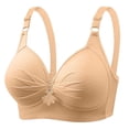 thumbnail image 4 of Sakmal Minimizer Womens Bras No Underwire Bralette Beige Back Smoothing Bras for Women 6X, 4 of 4