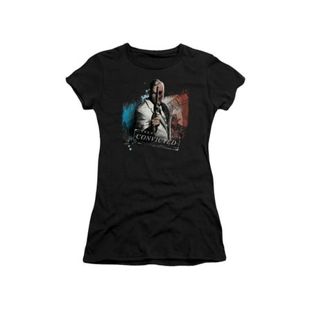 Junior Faces - Batman Arkham City DC Comics Two Face Arkham Asylum Juniors Sheer T-Shirt Tee