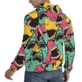 thumbnail image 6 of Naloa Angry Shark Pattern Men's Casual Hooded Collar Drawstring Hoodies Pullover Sweatshirts Casual Long Sleeve Shirts-XX-Large, 6 of 7