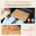thumbnail image 5 of Silicone Baking Mat Macaron - Set of 3 (2 Half Sheet Liners and 1 Quarter Sheet), Non Stick Silicon Cookie Oven Liner For Macaroons, Bake Pans, Pizza, Toaster, Cake and Bread Making (16.5x11.6, Grey), 5 of 16