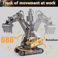 thumbnail image 6 of Rc Excavator 2.4g Remote Excavator Dump Truck Toy Rc Alloy Vehicle Construction Simulation Professional Model W9b7 Car, 6 of 10