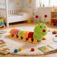 thumbnail image 6 of 24 Inch Inchworm Plush Toy Long Colorful Inchworm Stuffed Animal Soft Body Pillow for Room Decor and Birthday Gift, Multicolor, 6 of 6