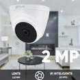 thumbnail image 2 of Cámara Cctv Domo Dahua HACT1A21N 28MM 103 Grados De Apertura Ir Inteligente De 20mts Uso Interior Formatos Múltiples De Video Serie Cooper Blanca, 2 of 5