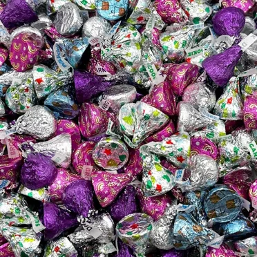 HERSHEY'S KISSES: Milk and Dark Chocolate, Milklicious, Brownie, 3-Pound Bag