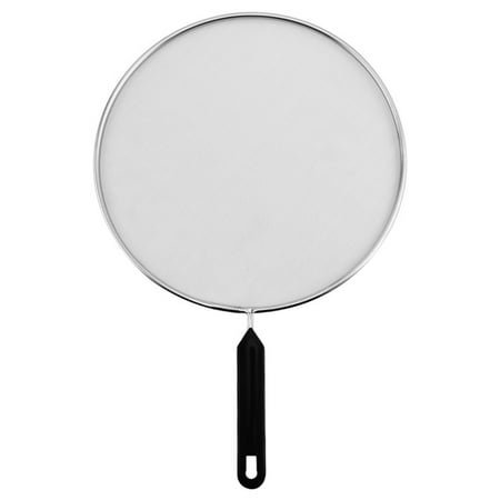 

Splatter Screen Ergonomic Handle Rust-Proof Stainless Steel Frying Pans Anti-Sputtering Mesh for Kithcen
