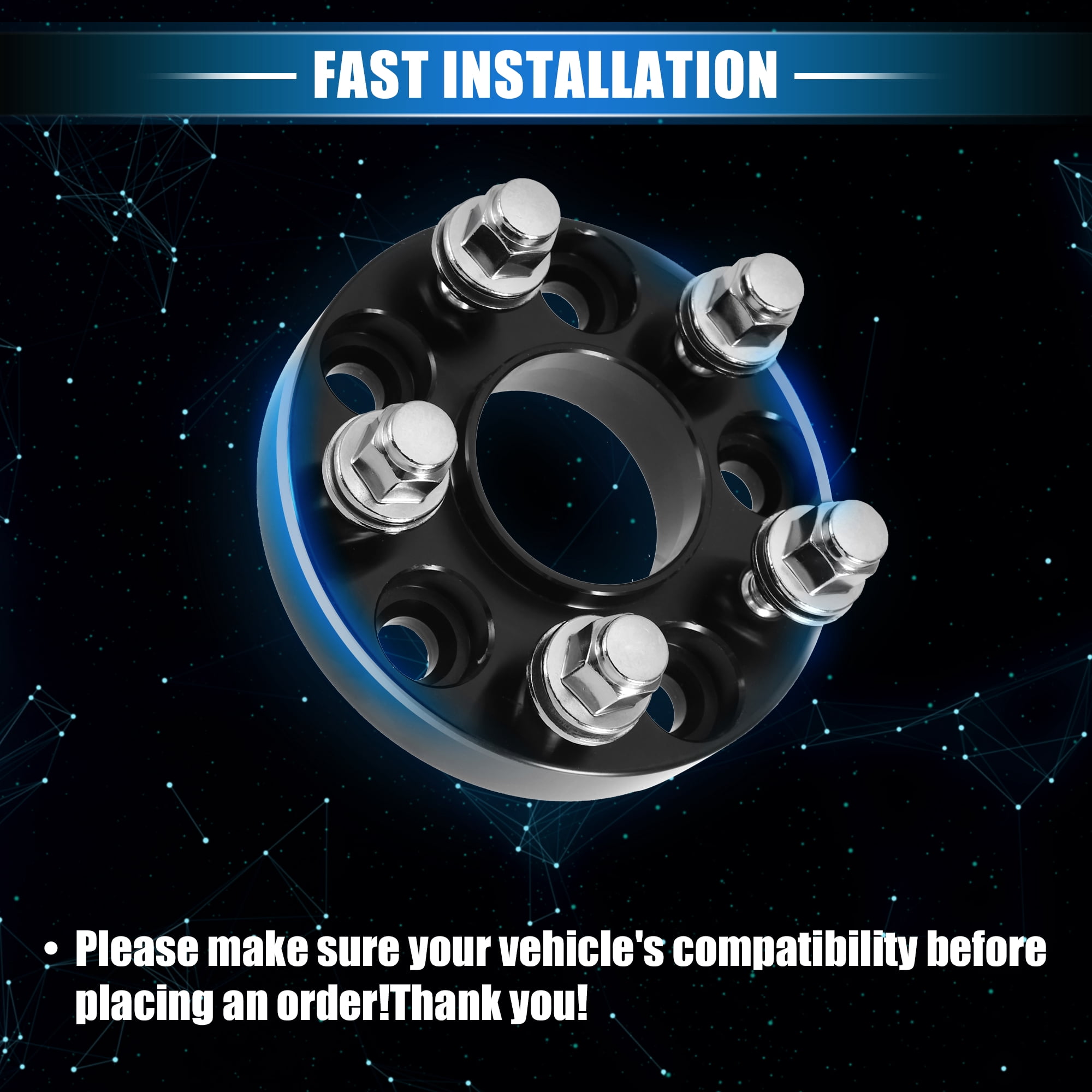 Unique Bargains Wheel Lug Nuts for Jaguar XF XJ XE, Durable M12 x 1.5 Carbon Steel 20