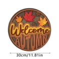 thumbnail image 4 of BKER Autumn Door Sign Welcome Sign Pumpkin Maple Leaf Door Sign For Fall Front Door Farmhouse Outdoor Home B, 4 of 5