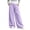 Purple, variant on Falkdiz Girls Loose Sweatpants Open Bottom Outdoor Pockets Solid Color Pantalones Wide Leg Relaxed fit Pants for Girls Trendy , Beige , Size: 5-6 Years