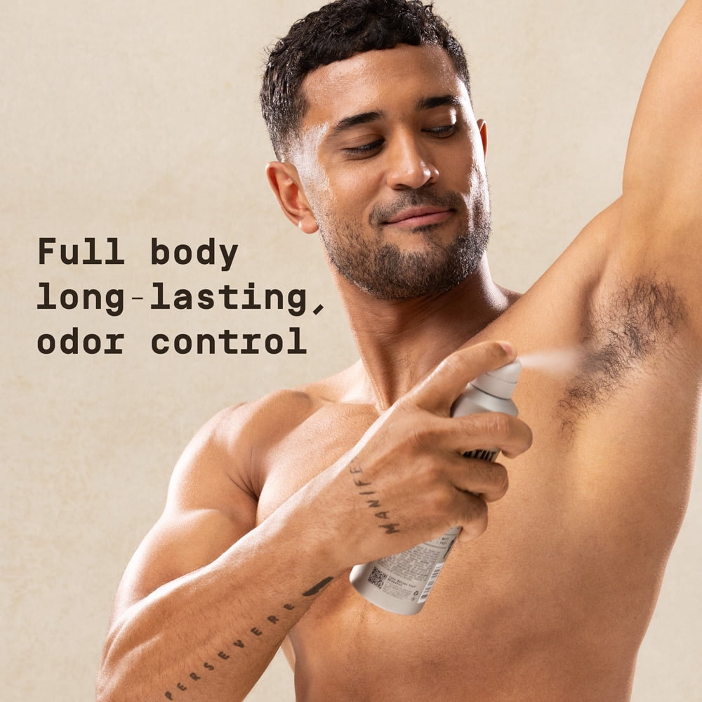 Papatui Full Body Men's Spray Deodorant, Aluminum Free, Lush Coconut, 5 oz